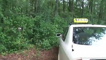 A Mature German Taxi Driver Assists A Client In Sexual Activity