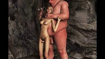 Monster Cocks Cum On Animated Pornographic Characters
