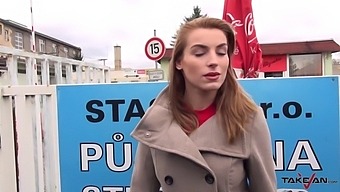Public Car Sex With A Busty Secretary And A Cum-Hungry Stud