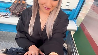 Public Pov Thrill Ride With A Real Couple In My City'S Cable Car!