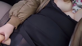 Fatty Babe With Massive Boobs Pleasures Herself In A Car