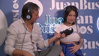 Ambarprada, A Pregnant Latina With Big Breasts, Requests Maximum Intensity From The Sex Machine In Juan Bustos' Podcast