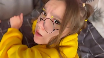 Amateur Blowjob With Foot Fetish From Cute Girl In 4k Pov