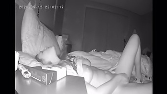 A Reserved Woman Pleasuring Herself In Secret, Captured On A Hidden Camera