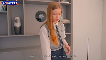 Redhead Schoolgirl In Tight Uniform Gets Fucked On Webcam